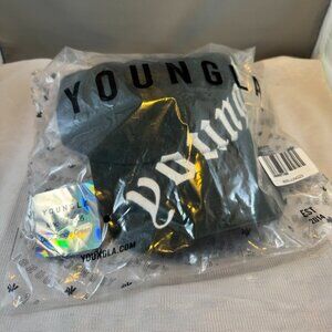Young LA Tilted Logo Model 9005 Jungle Green Hat Ajustable Strap New Sealed Bag